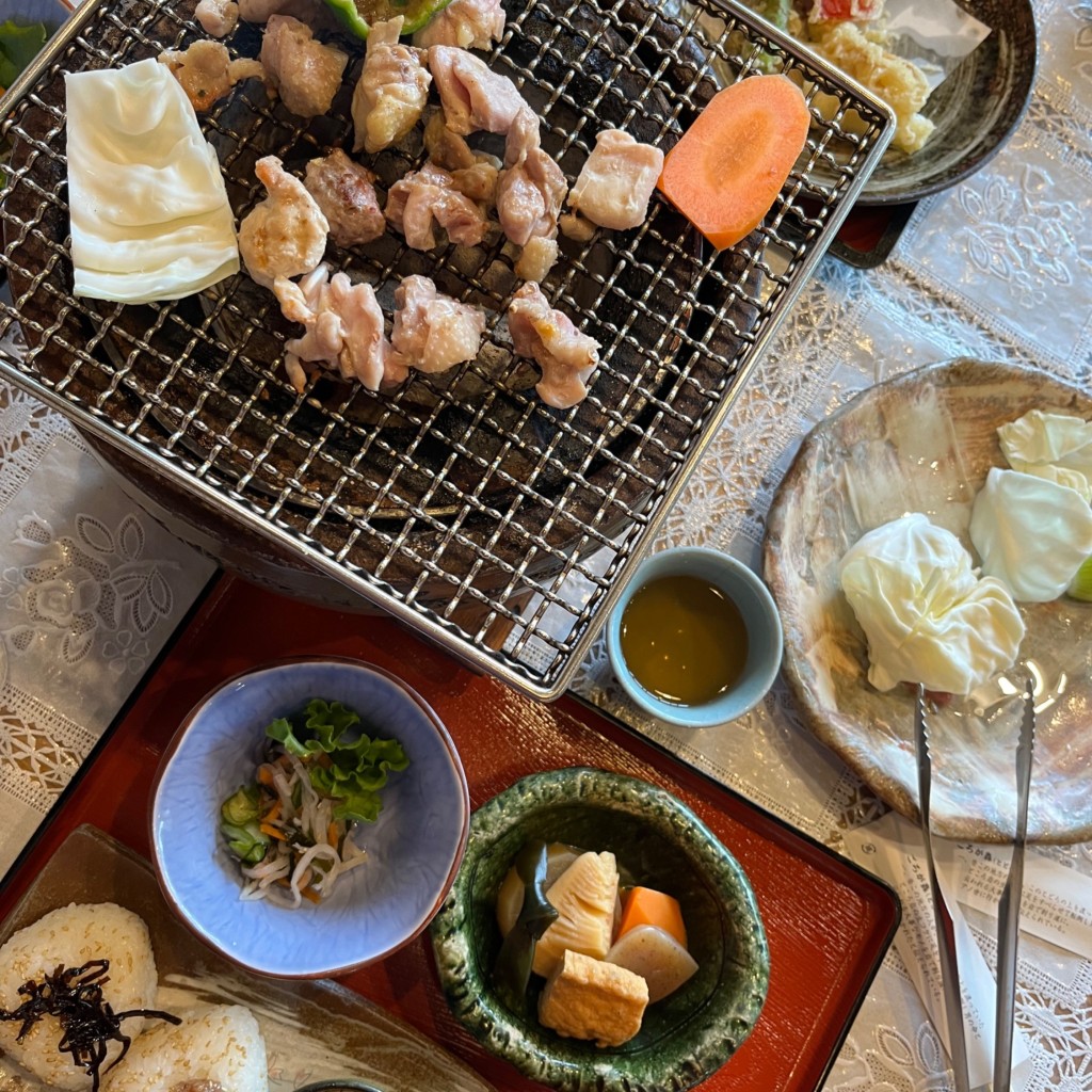 ユーザーが投稿した炭火焼き定食の写真 - 実際訪問したユーザーが直接撮影して投稿した高野町郷土料理松葉ごろん亭の写真