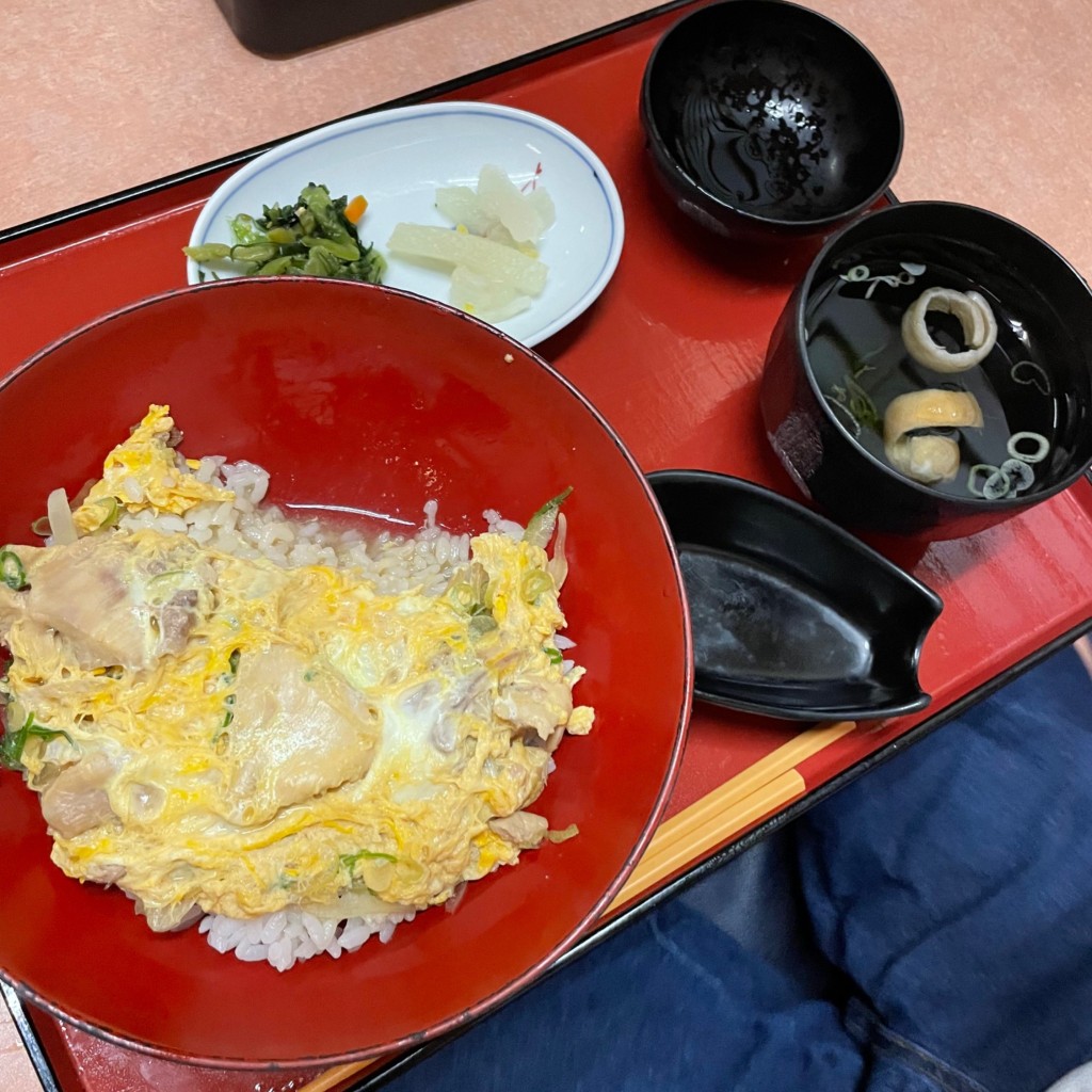 ユーザーが投稿した親子丼の写真 - 実際訪問したユーザーが直接撮影して投稿した斐川町直江うどん手造りうどん  たまき 直江本店の写真