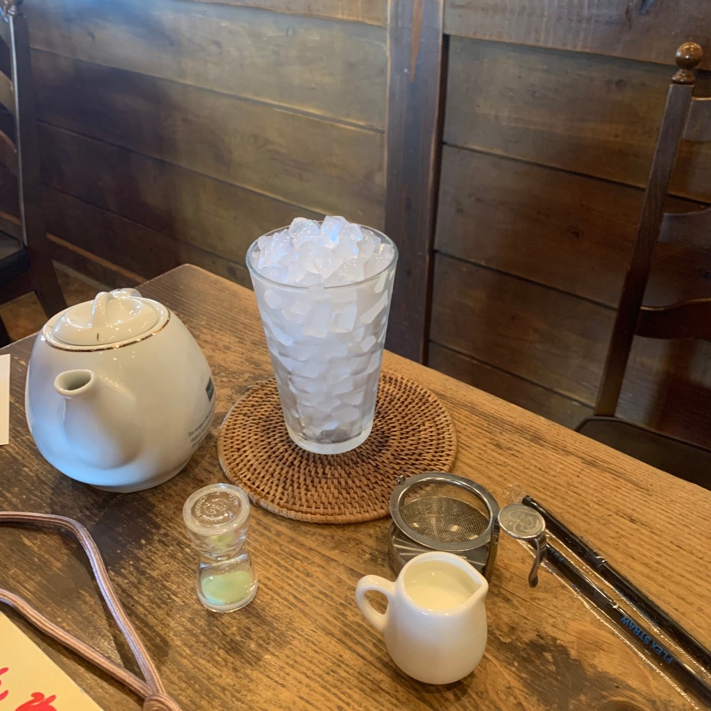 ユーザーが投稿したモーニング コーヒー ミルクティの写真 - 実際訪問したユーザーが直接撮影して投稿した美合町カフェ珈琲家 牧歌の写真
