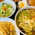 野菜ラーメンとチャーハンセ - 実際訪問したユーザーが直接撮影して投稿した成増中華料理華星楼の写真のメニュー情報