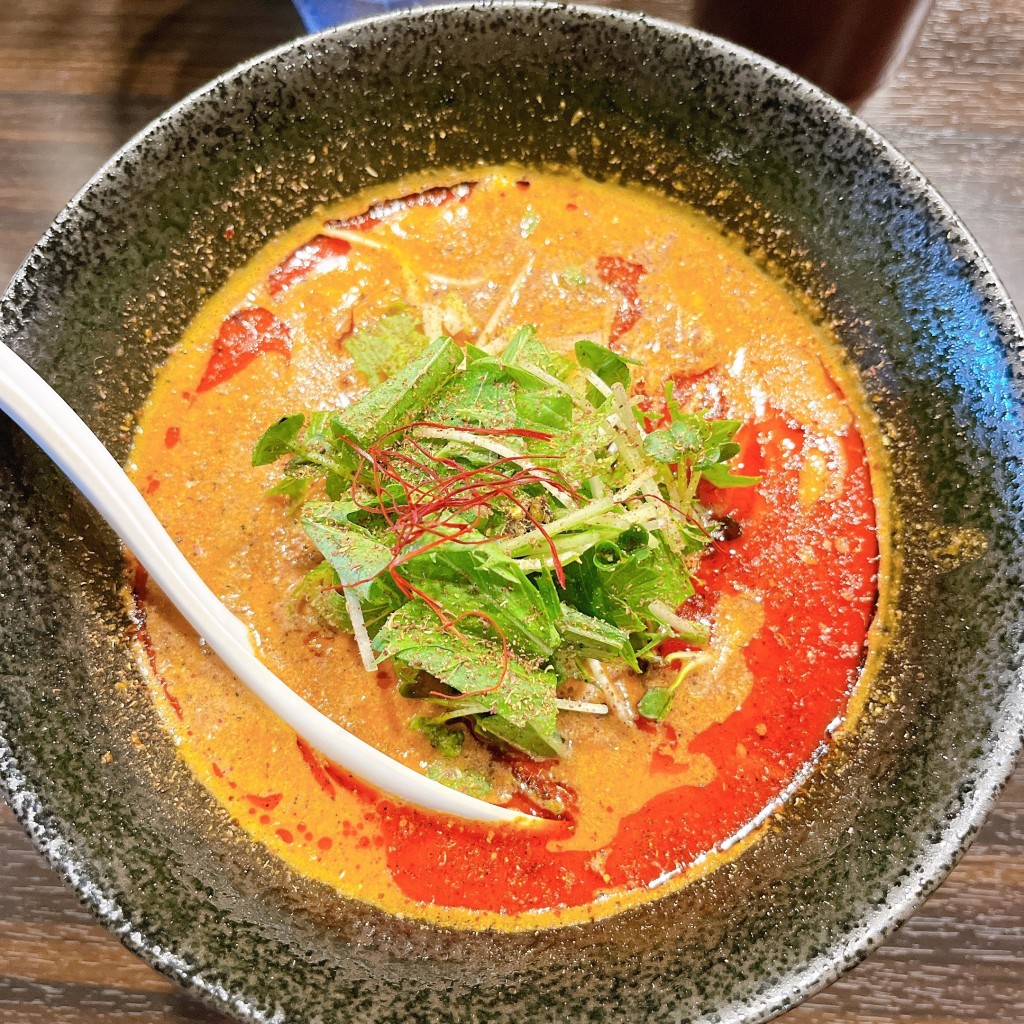ユーザーが投稿した坦々麺の写真 - 実際訪問したユーザーが直接撮影して投稿した神泉町ラーメン専門店うさぎの写真