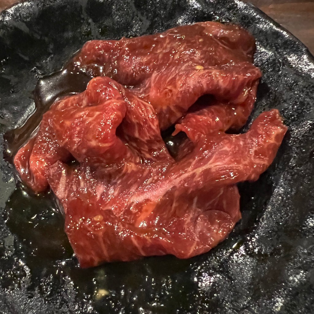 ユーザーが投稿した黒毛和牛たけ家カルビの写真 - 実際訪問したユーザーが直接撮影して投稿した丁田町焼肉たけ家の写真