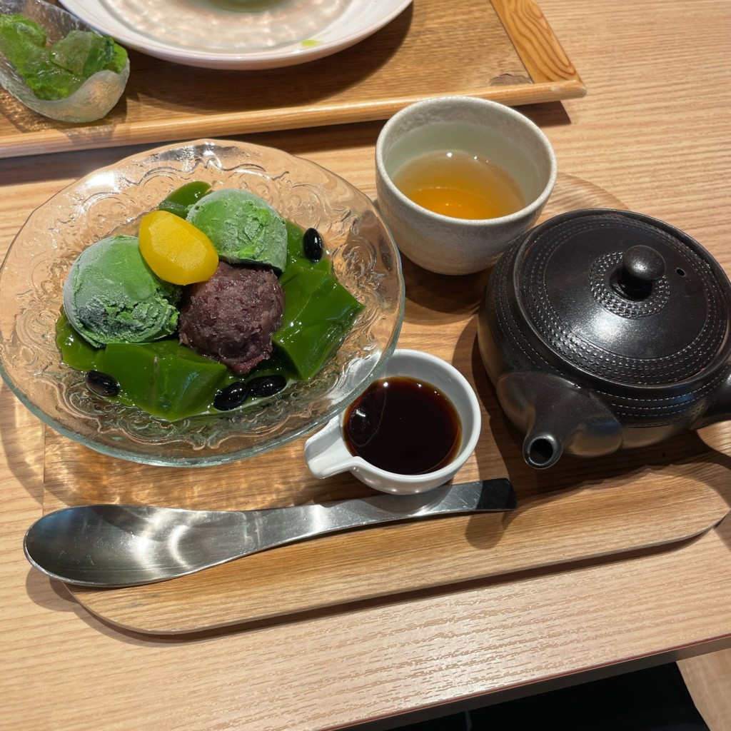 dan子tentenさんが投稿した豊洲和カフェ / 甘味処のお店京都宇治 茶想もりた園 ららぽーと豊洲店/キョウトウジ チャソウモりたエン ララポートトヨステンの写真