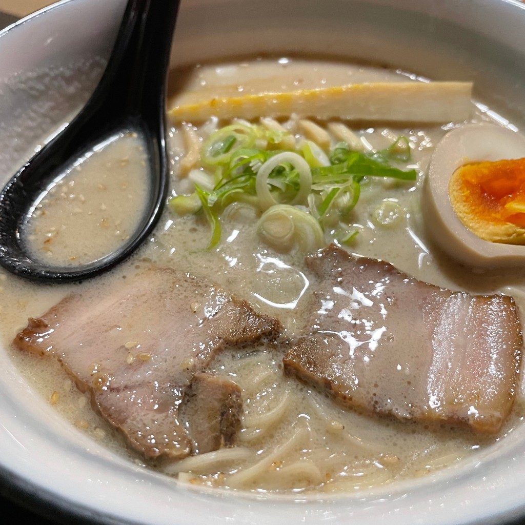 ユーザーが投稿した豚骨煮干しラーメンの写真 - 実際訪問したユーザーが直接撮影して投稿した大町ラーメン専門店大安吉日の写真