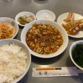 麻婆定食 - 実際訪問したユーザーが直接撮影して投稿した東金町中華料理龍園の写真のメニュー情報