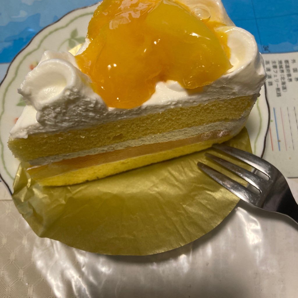 ユーザーが投稿したマンゴー  ケーキの写真 - 実際訪問したユーザーが直接撮影して投稿した久本寺スイーツコージーコーナー アリオ鷲宮の写真