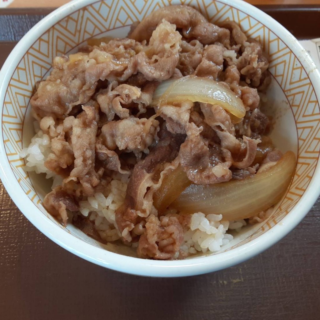 ユーザーが投稿した牛丼の写真 - 実際訪問したユーザーが直接撮影して投稿した大間町新町牛丼すき家 江南大間店の写真