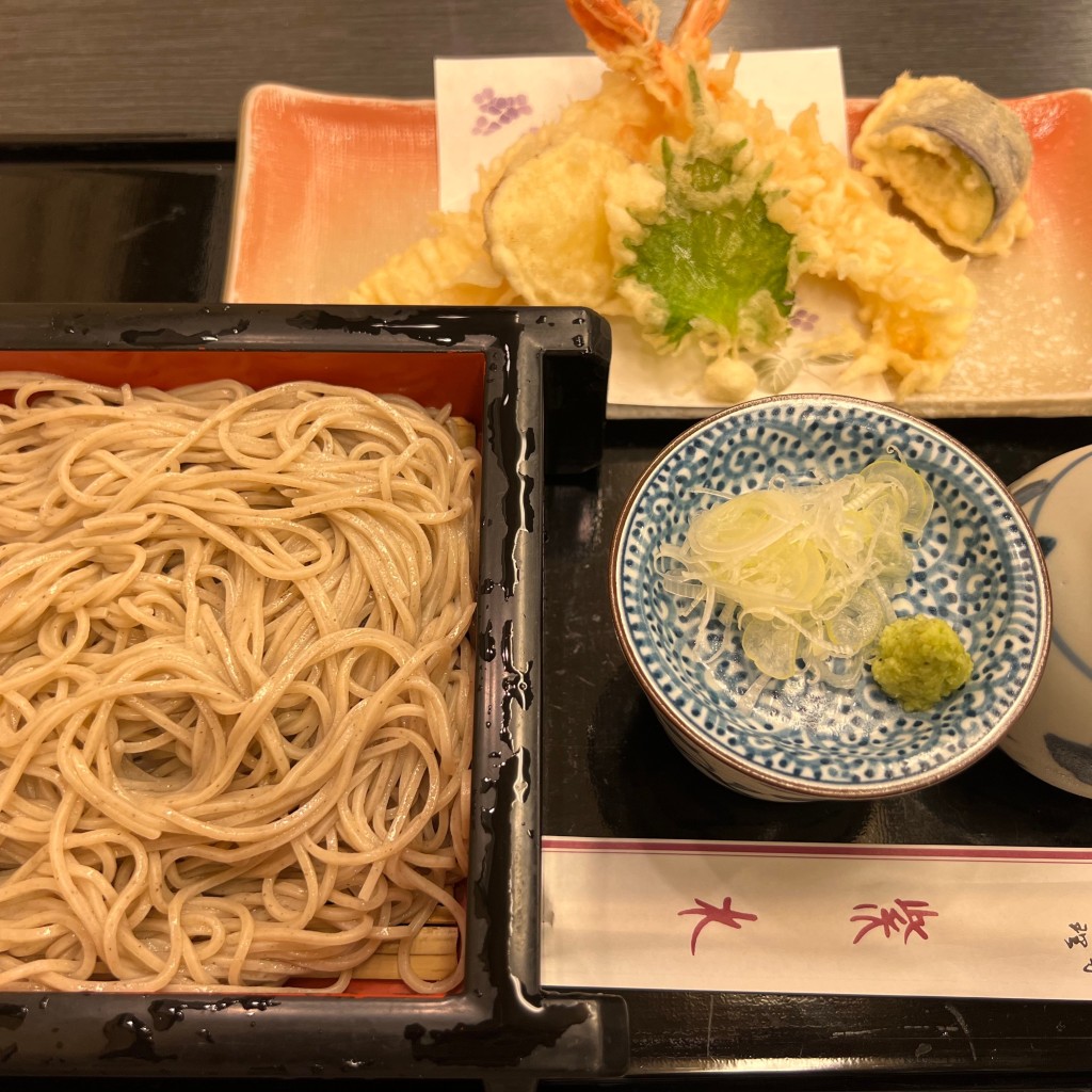 ユーザーが投稿した天せいろそばの写真 - 実際訪問したユーザーが直接撮影して投稿した築地和食 / 日本料理日本料理 紫水の写真