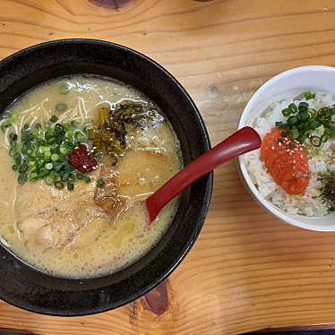 実際訪問したユーザーが直接撮影して投稿した白鳥町向小駄良ラーメン / つけ麺郡上豚骨ラーメン カンミナ 白鳥店の写真