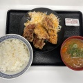 唐揚げ定食 - 実際訪問したユーザーが直接撮影して投稿した大須牛丼吉野家 西大須店の写真のメニュー情報