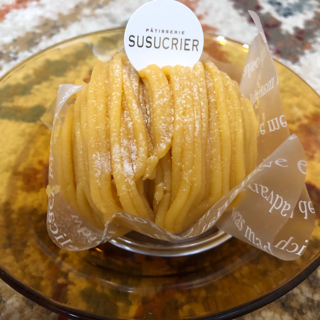 ユーザーが投稿した安納芋のモンブランの写真 - 実際訪問したユーザーが直接撮影して投稿した三軒茶屋ケーキパティスリー シュシュクリエ 三軒茶屋店の写真