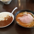 味噌ラーメン カレーセット - 実際訪問したユーザーが直接撮影して投稿した広丘堅石ラーメン専門店らーめん 獅子丸の写真のメニュー情報