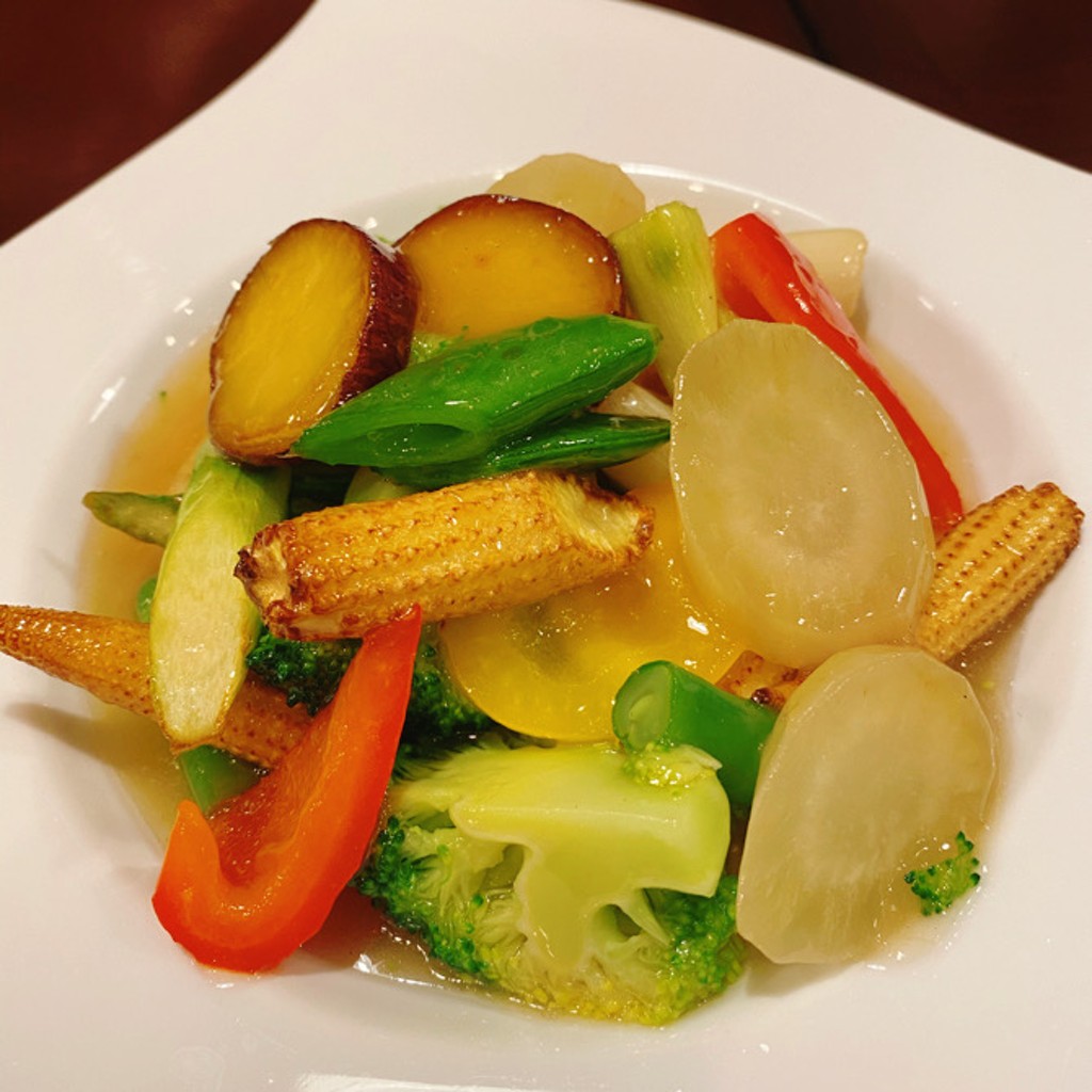 ユーザーが投稿した本日の地元で獲れた野菜炒めの写真 - 実際訪問したユーザーが直接撮影して投稿した本多中華料理中国料理 楓凛の写真