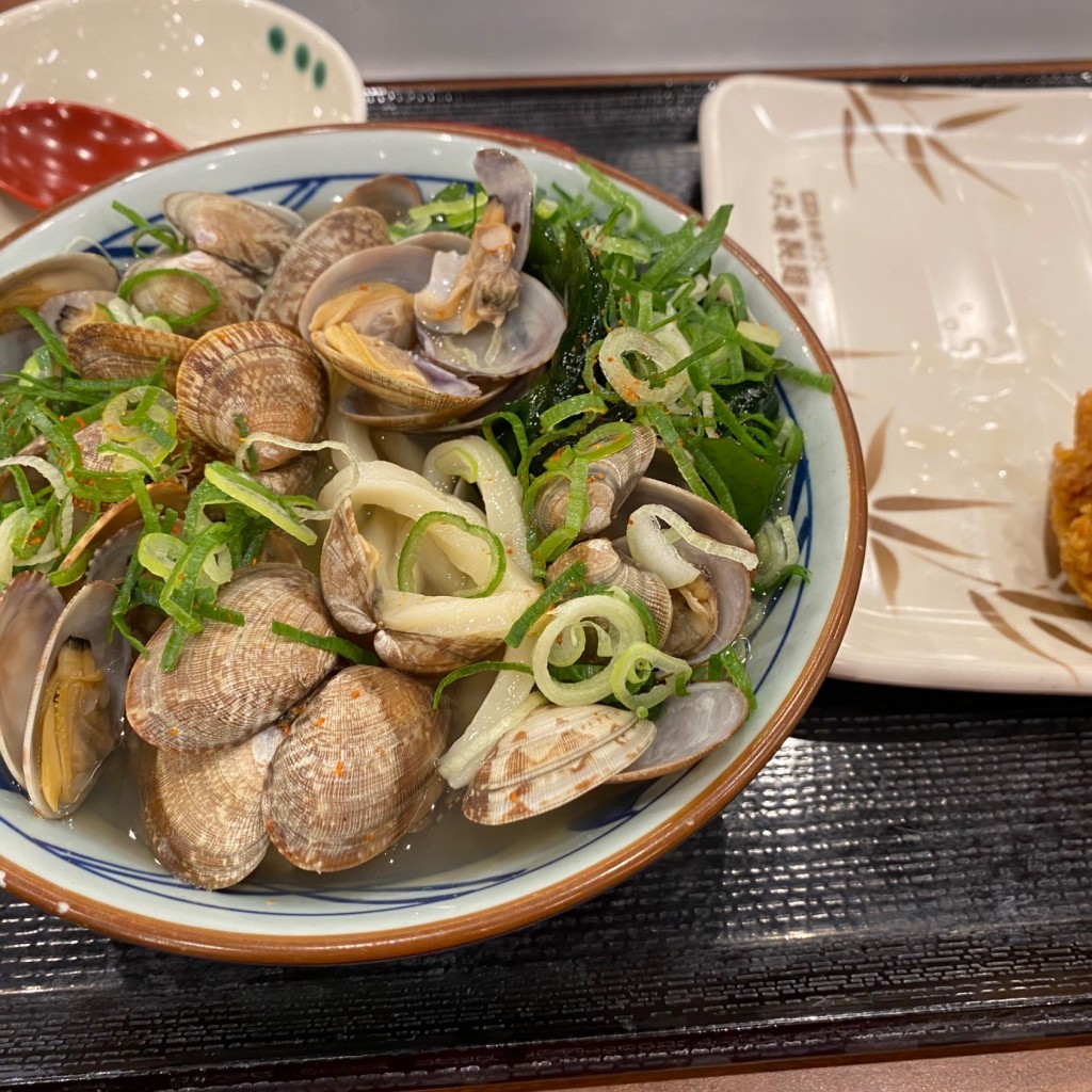 ユーザーが投稿したあさりうどんの写真 - 実際訪問したユーザーが直接撮影して投稿した更級うどん丸亀製麺 カインズ市原店の写真