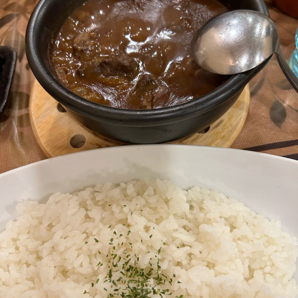 ユーザーが投稿した京の肉ビーフカレーの写真 - 実際訪問したユーザーが直接撮影して投稿した横鍛冶町カレー欧風土鍋カレー 近江屋清右衛門の写真