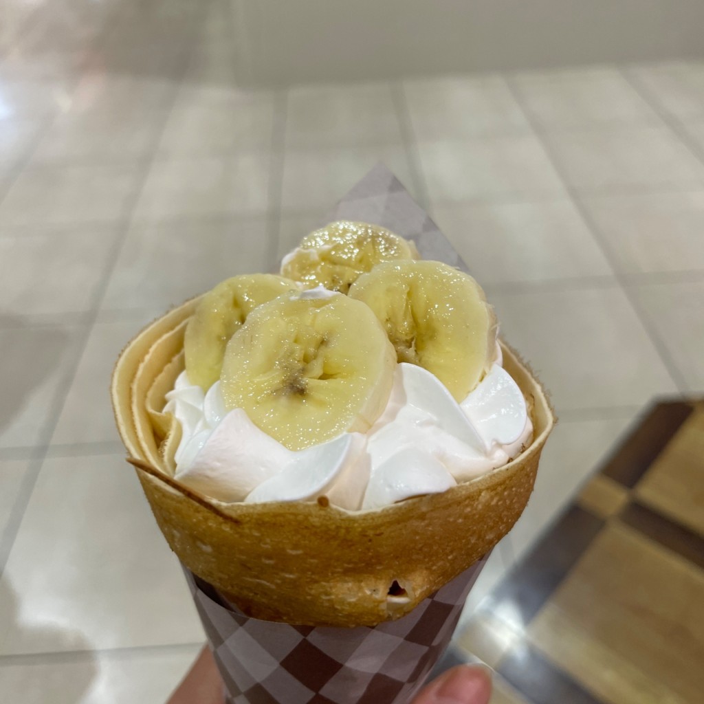 ユーザーが投稿したバナナクリームの写真 - 実際訪問したユーザーが直接撮影して投稿した港緑町スイーツジェラフル岸和田店 CANCAN店の写真