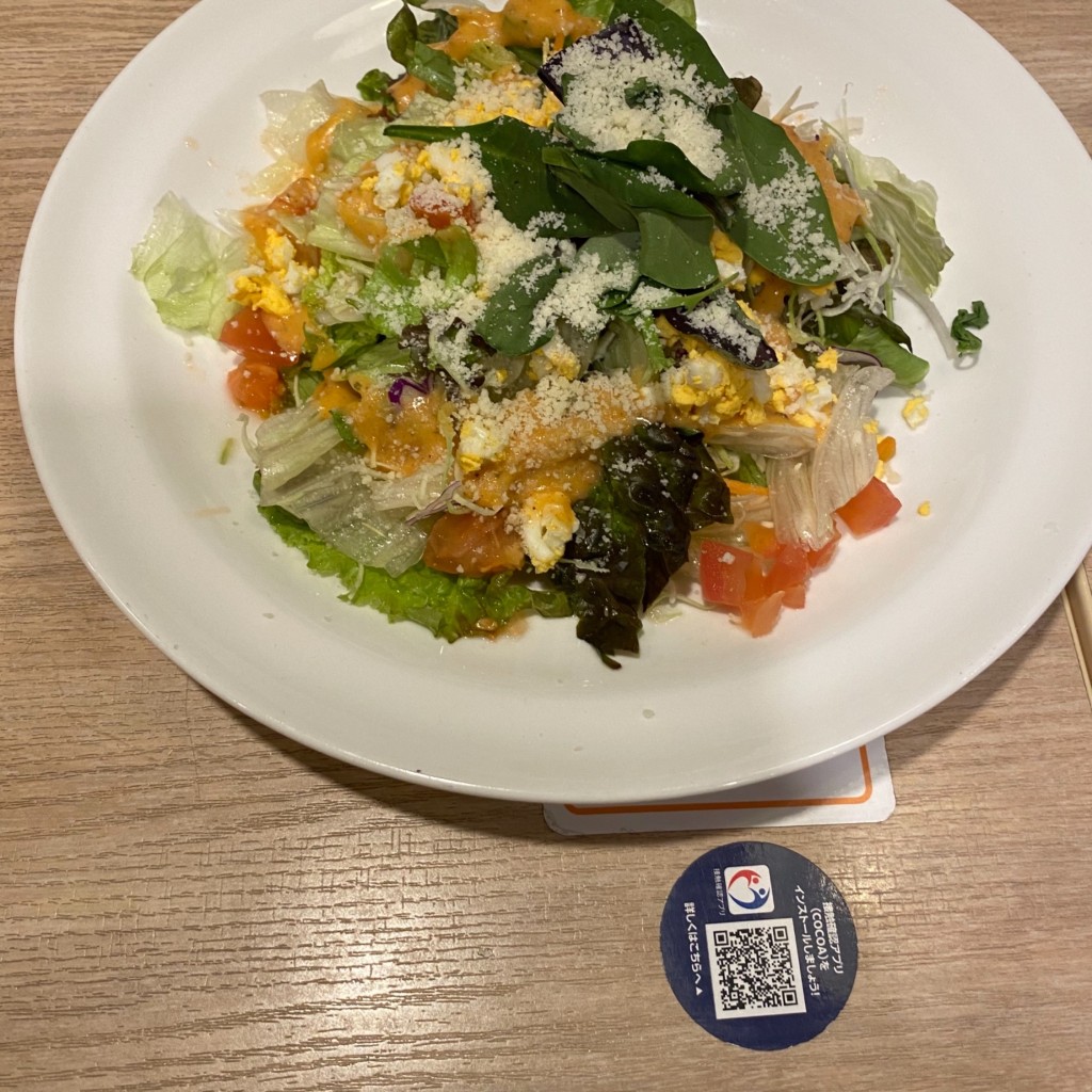 ユーザーが投稿したLunchミックスサラダの写真 - 実際訪問したユーザーが直接撮影して投稿した紅谷町ファミリーレストランガスト 平塚駅前店の写真