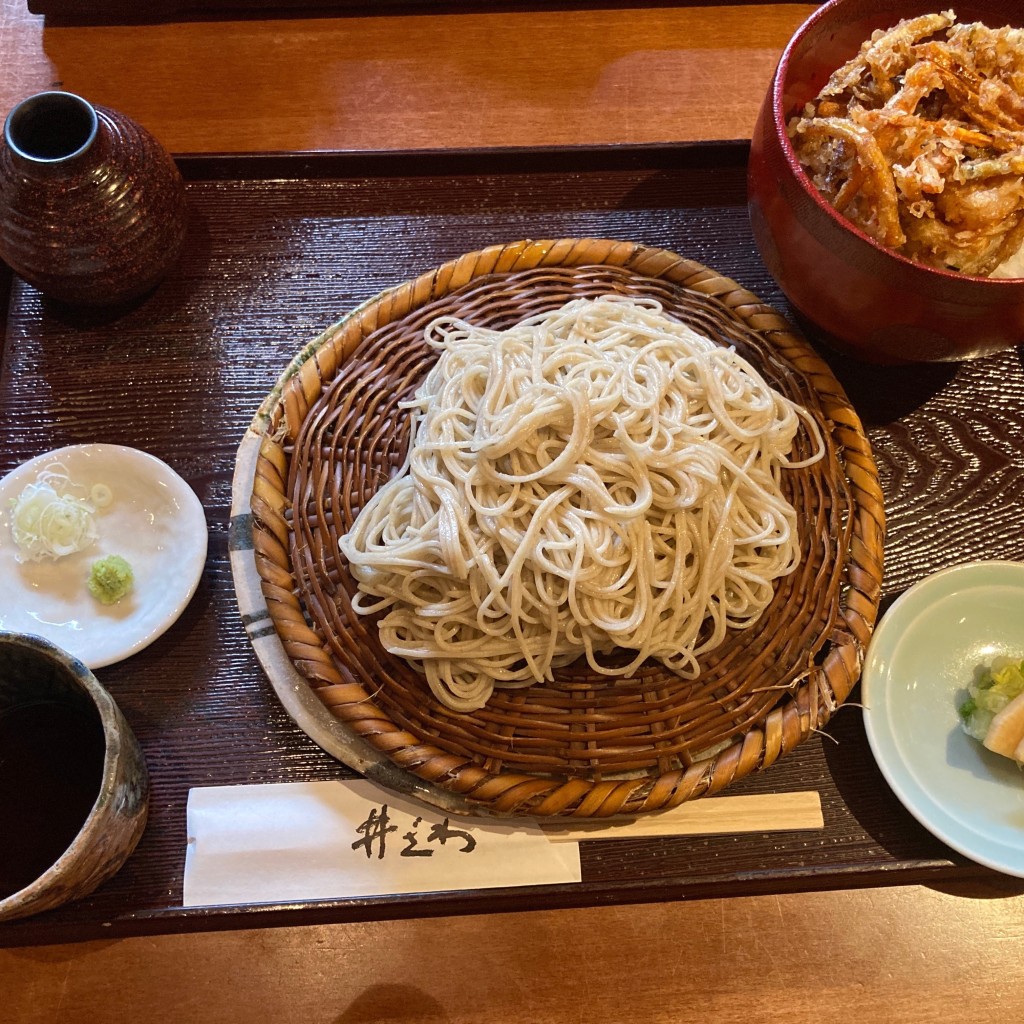 ユーザーが投稿した定食ミニ天丼の写真 - 実際訪問したユーザーが直接撮影して投稿した本町そばそば処 井ざわの写真