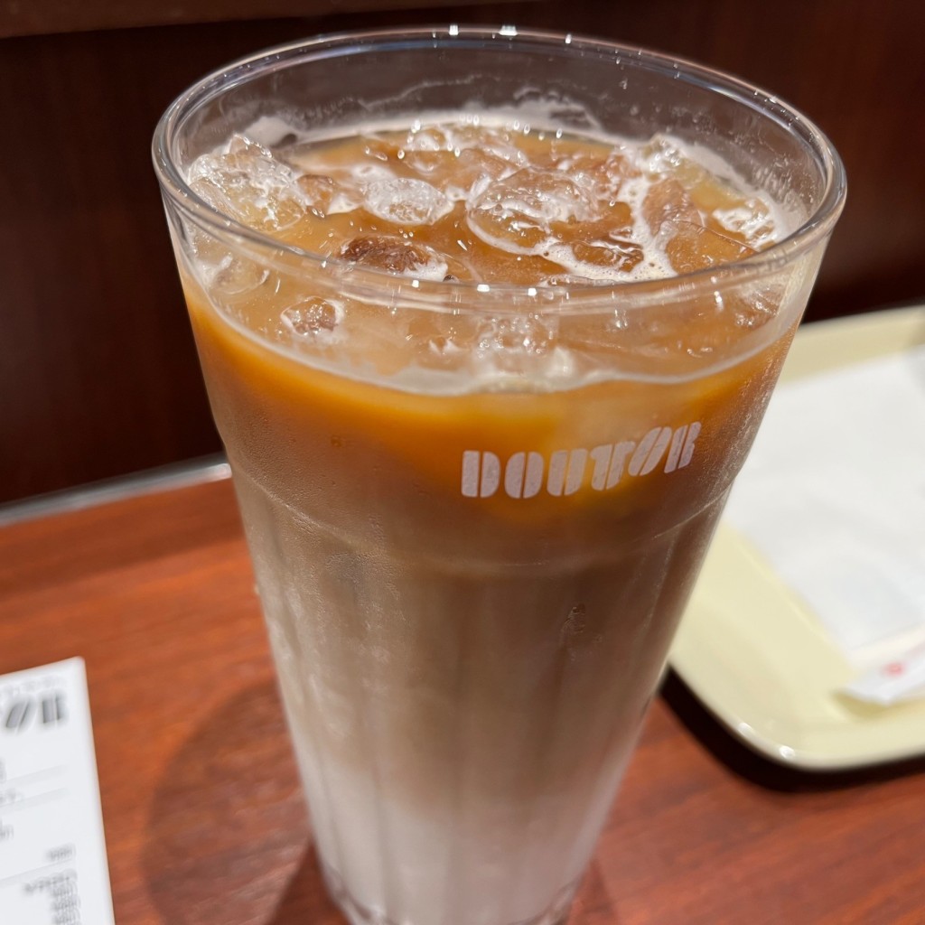 ユーザーが投稿したアイスカフェ· ラテの写真 - 実際訪問したユーザーが直接撮影して投稿した上野カフェドトールコーヒーショップ 御徒町南口店の写真