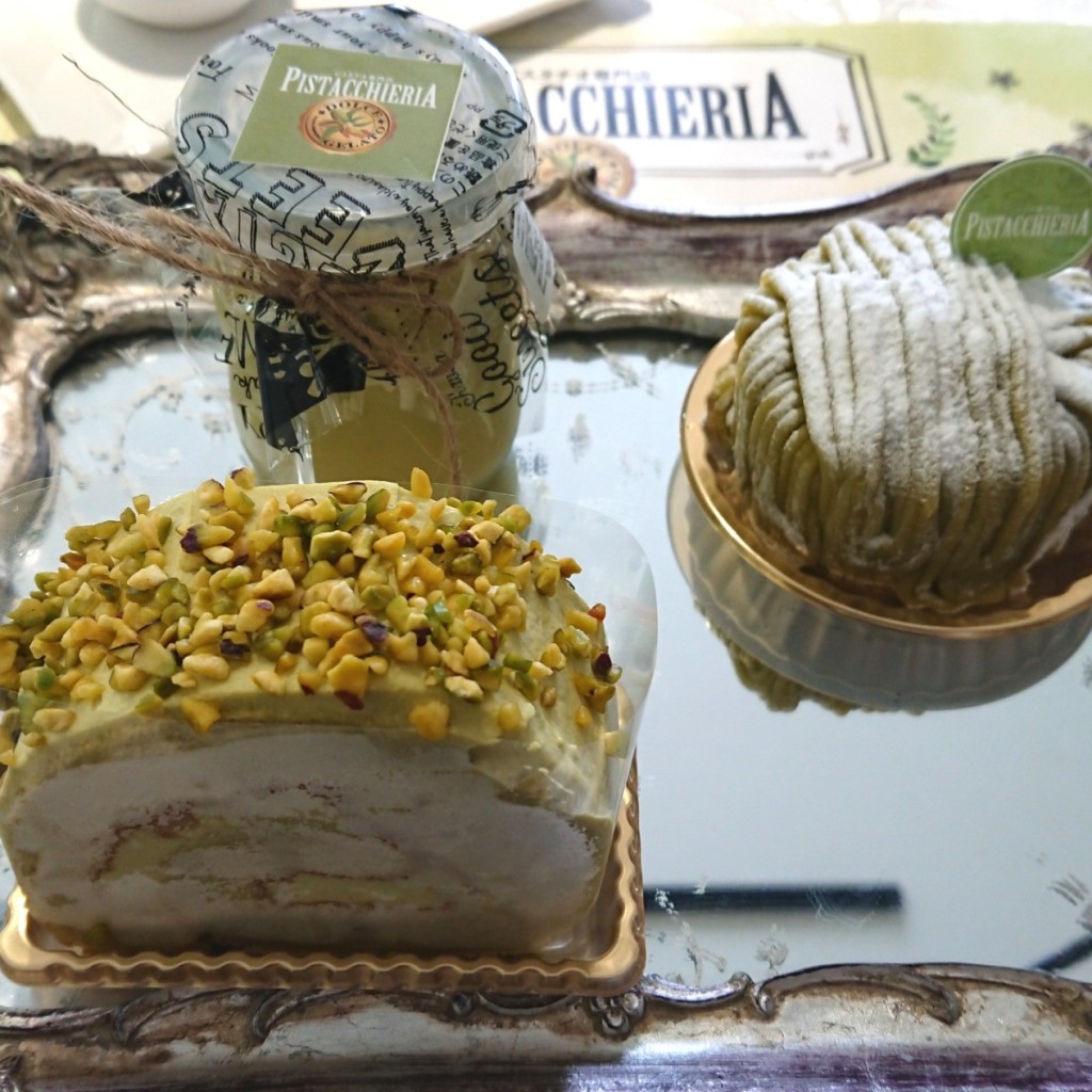 ユーザーが投稿したピスタチオケーキの写真 - 実際訪問したユーザーが直接撮影して投稿した小八幡ケーキピスタチオ専門店 PISTACCHIERIAの写真