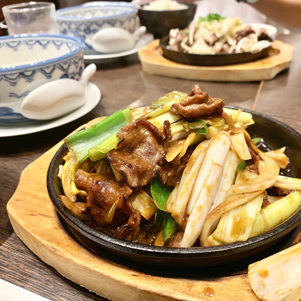 ユーザーが投稿したたんと葱の味噌炒め定食の写真 - 実際訪問したユーザーが直接撮影して投稿した秦南町牛タン福助 イオンモール高知店の写真