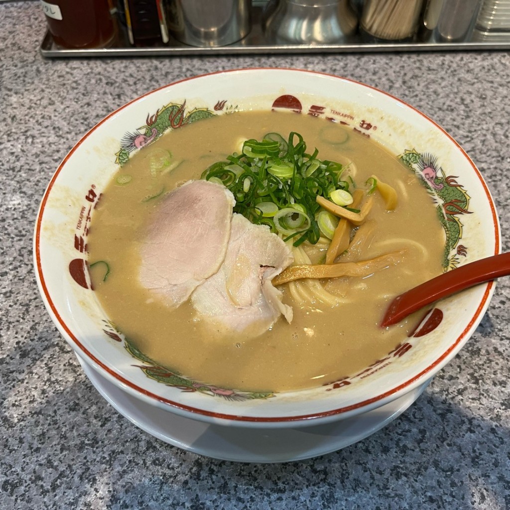 ユーザーが投稿したこってりラーメンの写真 - 実際訪問したユーザーが直接撮影して投稿した春日ラーメン専門店天下一品 茨木けいさつ前店の写真