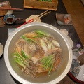 アナゴ入りせり鍋 - 実際訪問したユーザーが直接撮影して投稿した中央魚介 / 海鮮料理すが井 本店の写真のメニュー情報