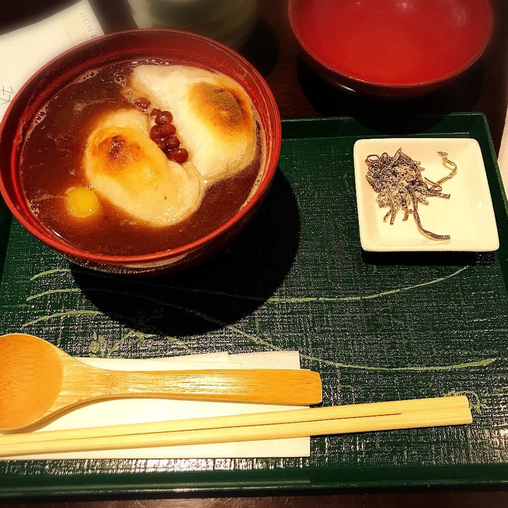 ユーザーが投稿した栗ぜんざいの写真 - 実際訪問したユーザーが直接撮影して投稿した芝田カフェ宇治園 茶の彩 阪急三番街店の写真