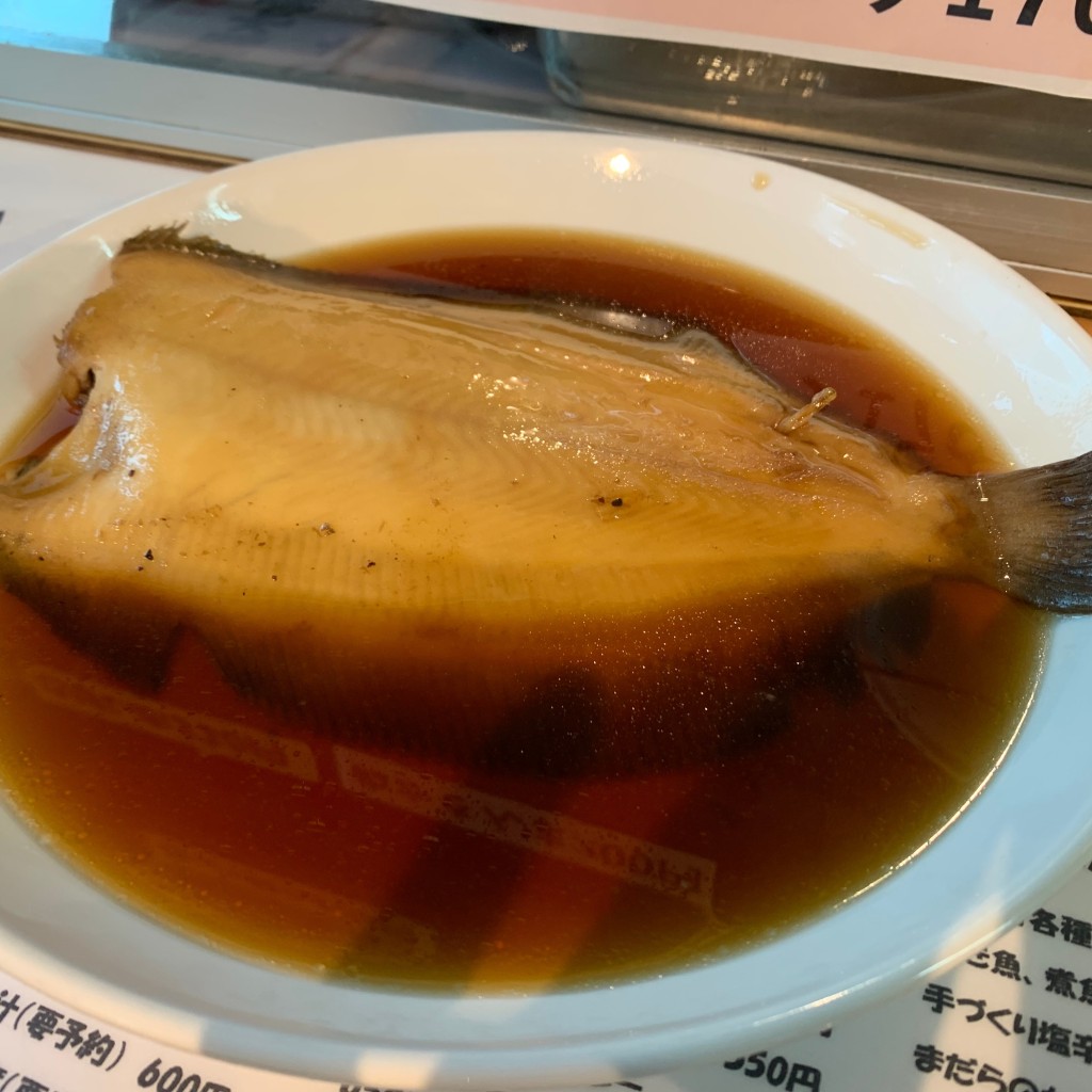 ユーザーが投稿したカレイの煮付けの写真 - 実際訪問したユーザーが直接撮影して投稿した汐見町魚介 / 海鮮料理マルトマ食堂の写真