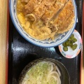 カツ丼セット (うどん) - 実際訪問したユーザーが直接撮影して投稿した此木定食屋Yahataすしべん 此木店の写真のメニュー情報