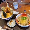 実際訪問したユーザーが直接撮影して投稿した西浦うどん生そばと、丼。楽雲 羽曳野西浦店の写真