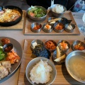ランチセット - 実際訪問したユーザーが直接撮影して投稿した上重原町韓国料理コリアンキッチン moimの写真のメニュー情報