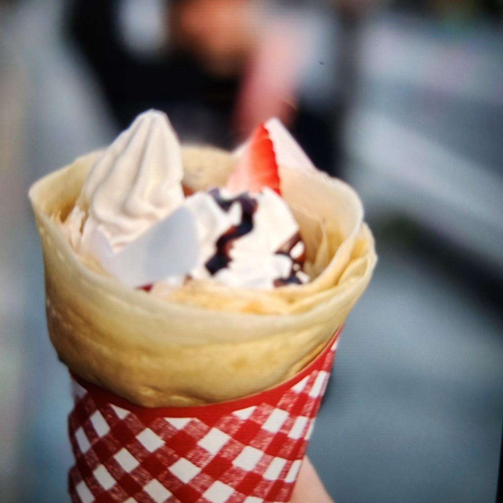 ユーザーが投稿したイチゴチョコケーキクリームの写真 - 実際訪問したユーザーが直接撮影して投稿した石屋町スイーツマリオンクレープ 日光店の写真