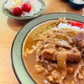 カレー定食 - 実際訪問したユーザーが直接撮影して投稿した土手町カレーカレー&コーヒーかわしまの写真のメニュー情報