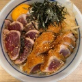 カツオのたたき&フライ - 実際訪問したユーザーが直接撮影して投稿した三宮町魚介 / 海鮮料理才谷梅太郎の写真のメニュー情報