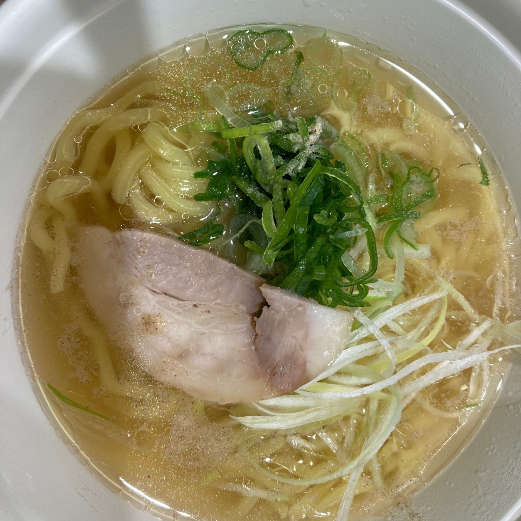ユーザーが投稿した鯛スープの塩ラーメンの写真 - 実際訪問したユーザーが直接撮影して投稿した上大岡西回転寿司かっぱ寿司 上大岡ミオカ店の写真
