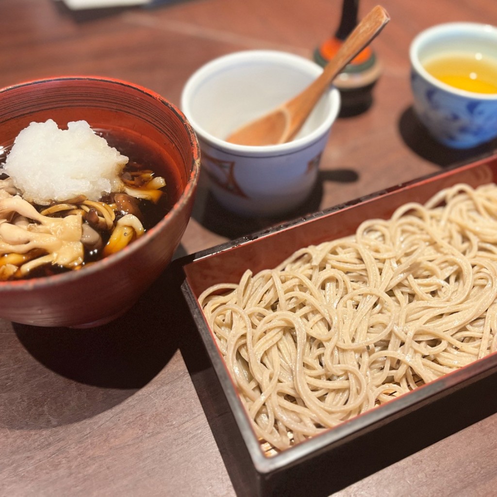 ユーザーが投稿した信州茸せいろLunchの写真 - 実際訪問したユーザーが直接撮影して投稿した銀座そば銀座 真田 SIXの写真