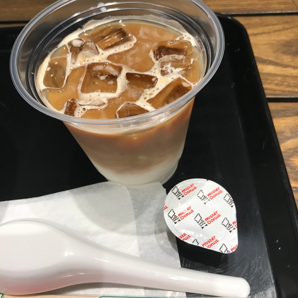 ユーザーが投稿した飲茶ドリンクCセットの写真 - 実際訪問したユーザーが直接撮影して投稿した浜町ドーナツミスタードーナツ ららぽーとTOKYO-BAY店の写真