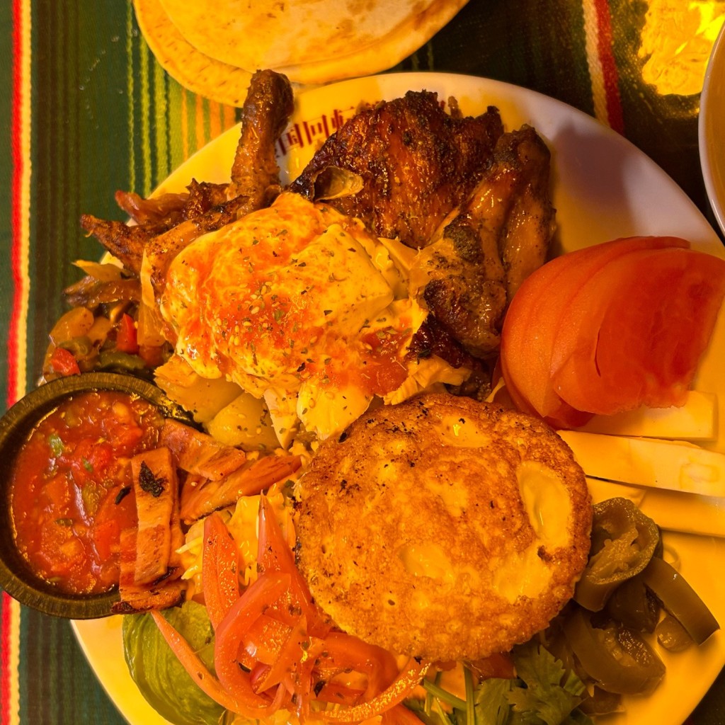 ユーザーが投稿したバブル盛り半羽の写真 - 実際訪問したユーザーが直接撮影して投稿した福島メキシコ料理墨国回転鶏料理福島店の写真