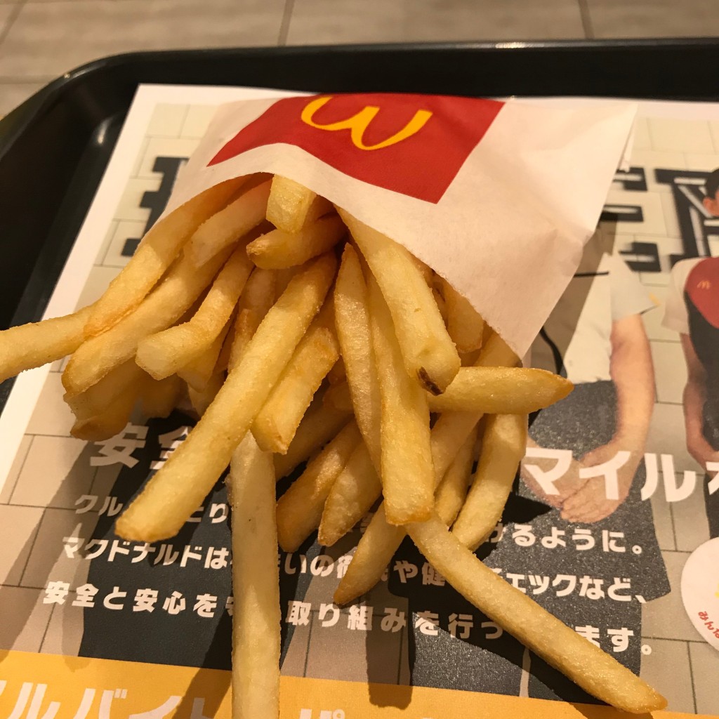 ユーザーが投稿したポテトの写真 - 実際訪問したユーザーが直接撮影して投稿した梅田ファーストフードマクドナルド JR大阪駅桜橋口店の写真