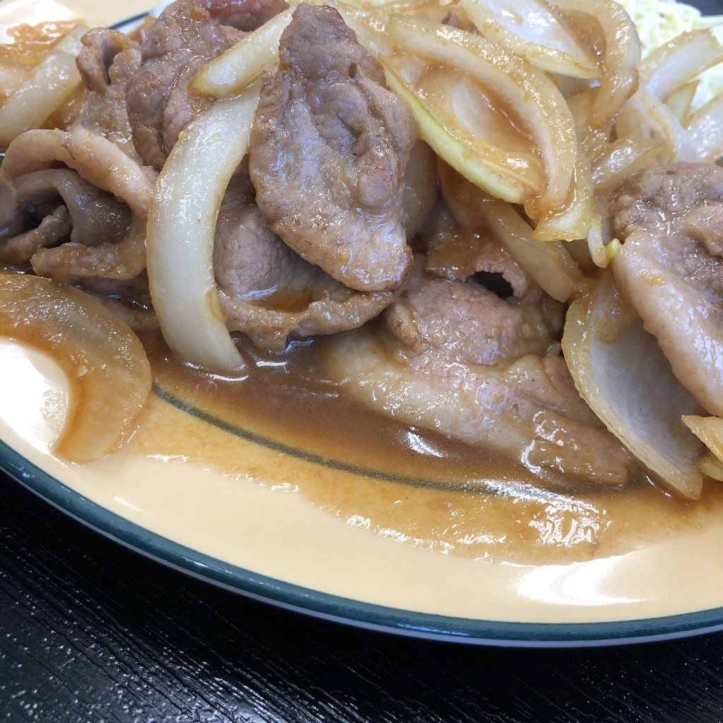 ユーザーが投稿した生姜焼き定食の写真 - 実際訪問したユーザーが直接撮影して投稿した竹倉定食屋光玉母食堂 めし しんちゃんの写真