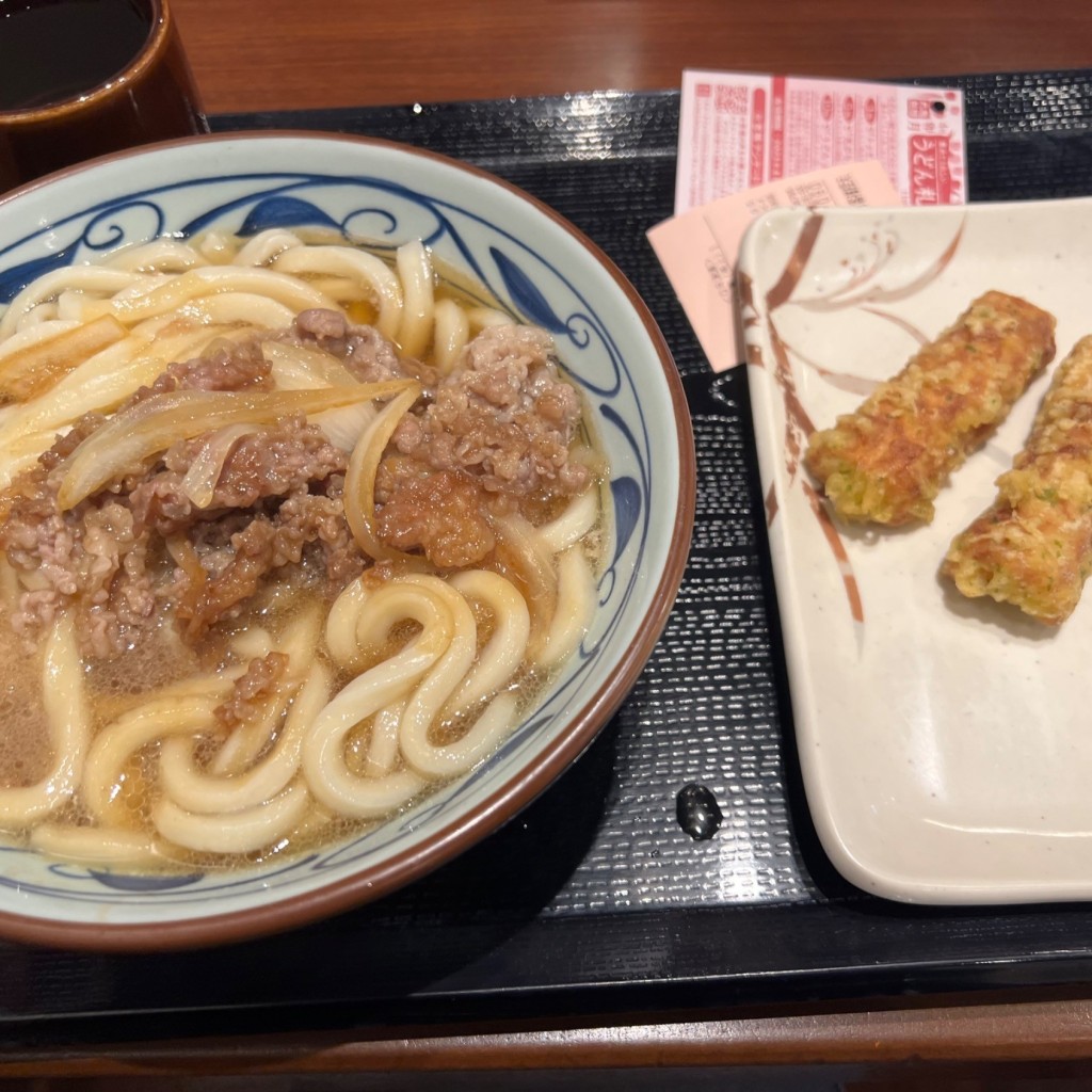 ユーザーが投稿した肉カうどんの写真 - 実際訪問したユーザーが直接撮影して投稿した神栖うどん丸亀製麺 神栖店の写真