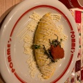 明太子オムライス - 実際訪問したユーザーが直接撮影して投稿した東塩小路町洋食ポムの樹 京都ヨドバシ店の写真のメニュー情報