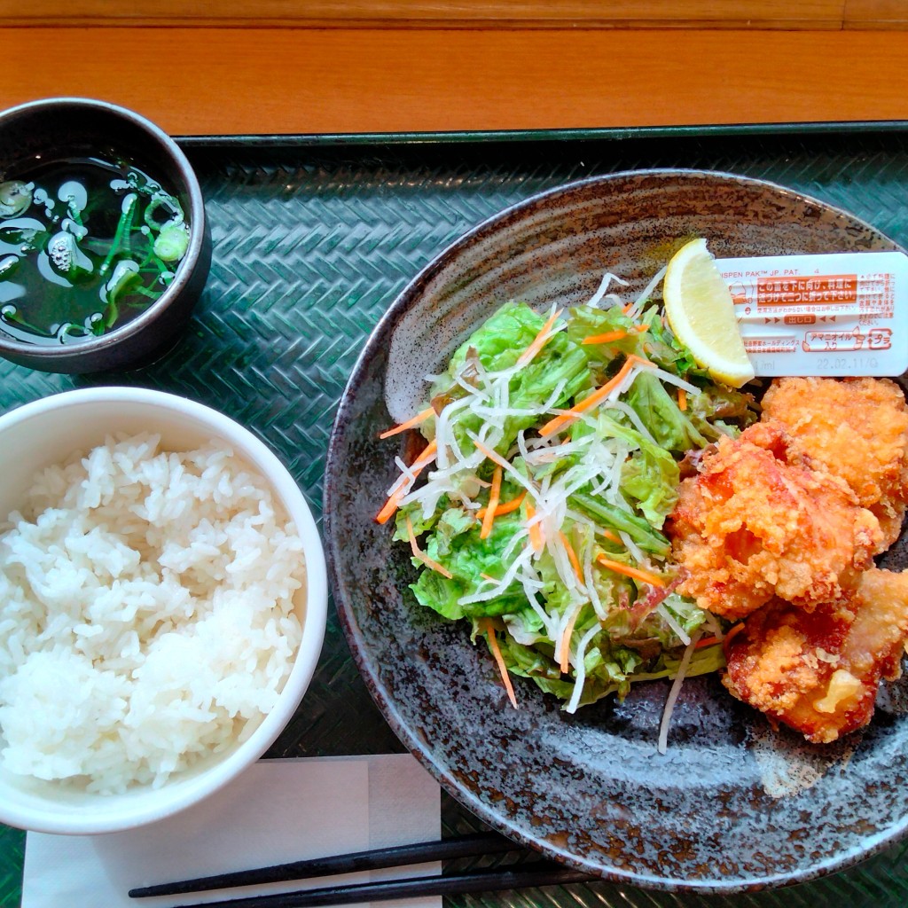 ユーザーが投稿したから揚げ定食飯の写真 - 実際訪問したユーザーが直接撮影して投稿した鮫島うどんはなまるうどん イオンタウン富士南店の写真