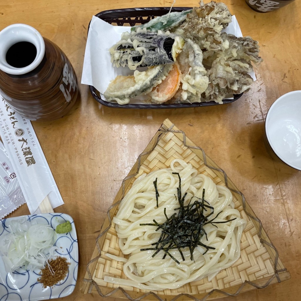 ユーザーが投稿した野菜天ぷらの写真 - 実際訪問したユーザーが直接撮影して投稿した伊香保町水沢うどん大澤屋 第一店舗の写真