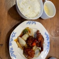 (日替) 鶏肉甘酢 - 実際訪問したユーザーが直接撮影して投稿した北三十条東中華料理バーミヤン 札幌新道店の写真のメニュー情報