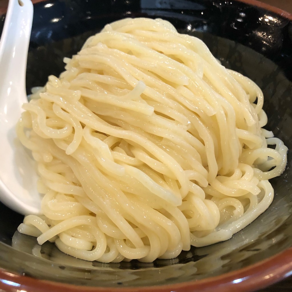 ユーザーが投稿した味玉濃厚つけ麺の写真 - 実際訪問したユーザーが直接撮影して投稿した芳野つけ麺専門店麺や 旅風車の写真