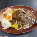 カツカレー、煮込みポーク黒カレー - 実際訪問したユーザーが直接撮影して投稿した徳行カレーナポリタンと、カレーは飲み物。 甲府店の写真のメニュー情報