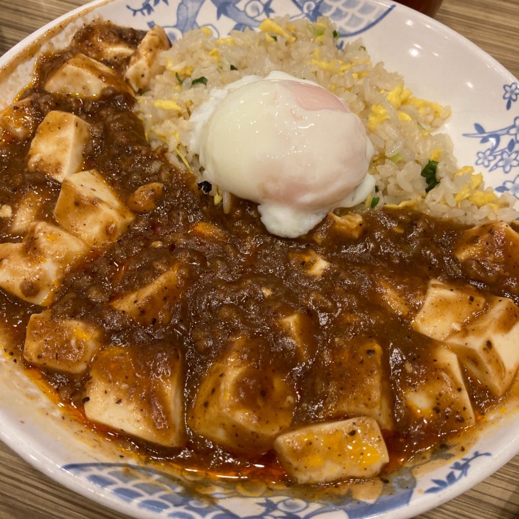 ユーザーが投稿したマーボーチャー定食の写真 - 実際訪問したユーザーが直接撮影して投稿した長岡中華料理バーミヤン 水戸南店の写真