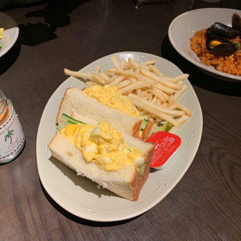 ユーザーが投稿したEgg sandwichの写真 - 実際訪問したユーザーが直接撮影して投稿した千駄ヶ谷アメリカ料理tavern on Sの写真
